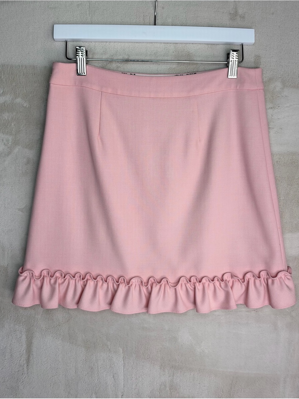 Brooks Brothers Pink Ruffle Hem Mini Skirt